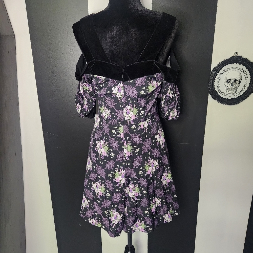 Ted Baker Black and Purple Dress - Picture 6 of 7